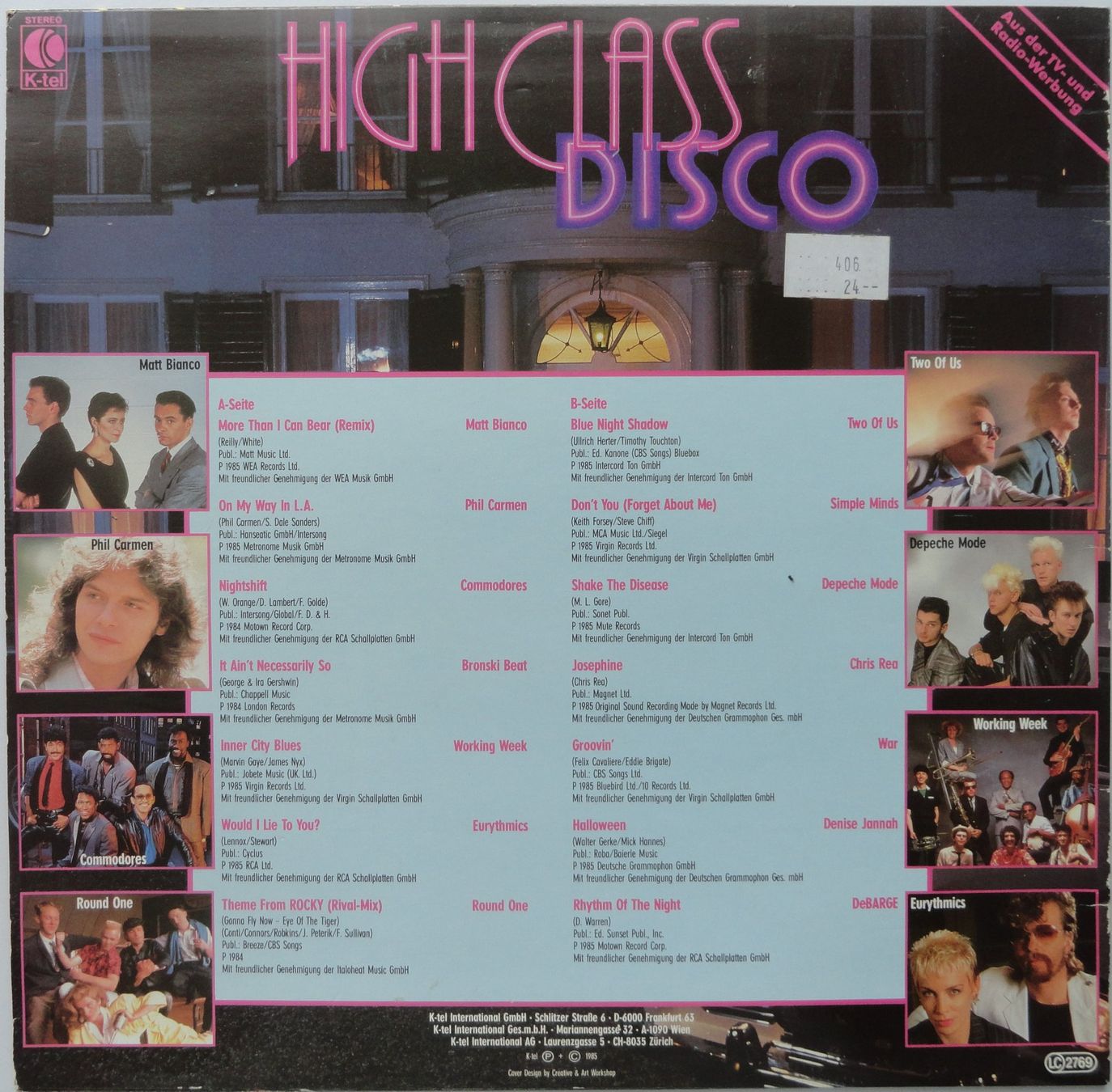 Schallplatten: HIGH CLASS DISCO - Diverse Interpreten (Sampler) – Gebraucht aus Neftenbach von Verk13 1