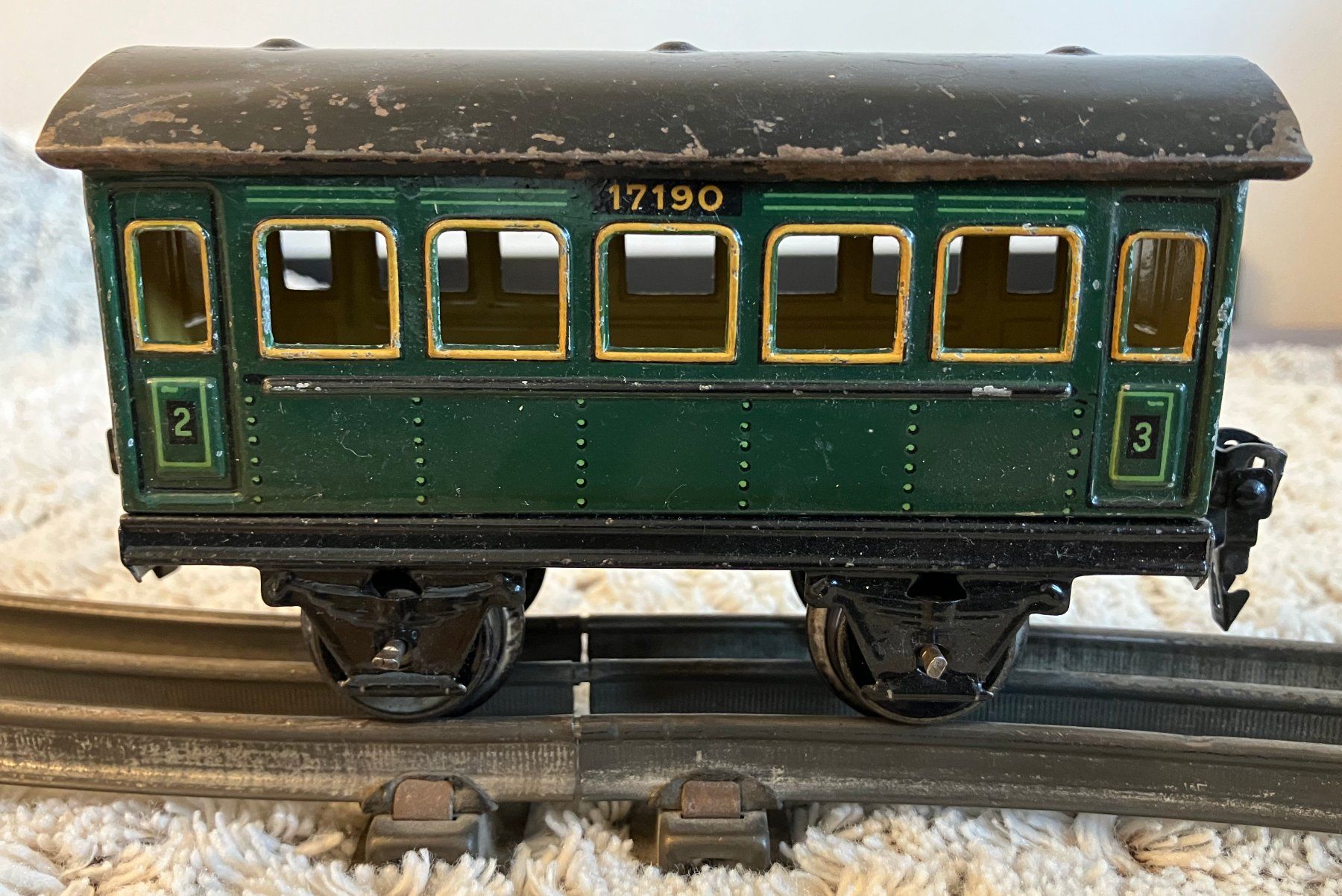 Spur 0 - Märklin Personenwagen - Modell - 17190 grün - Blech (Gebraucht ...