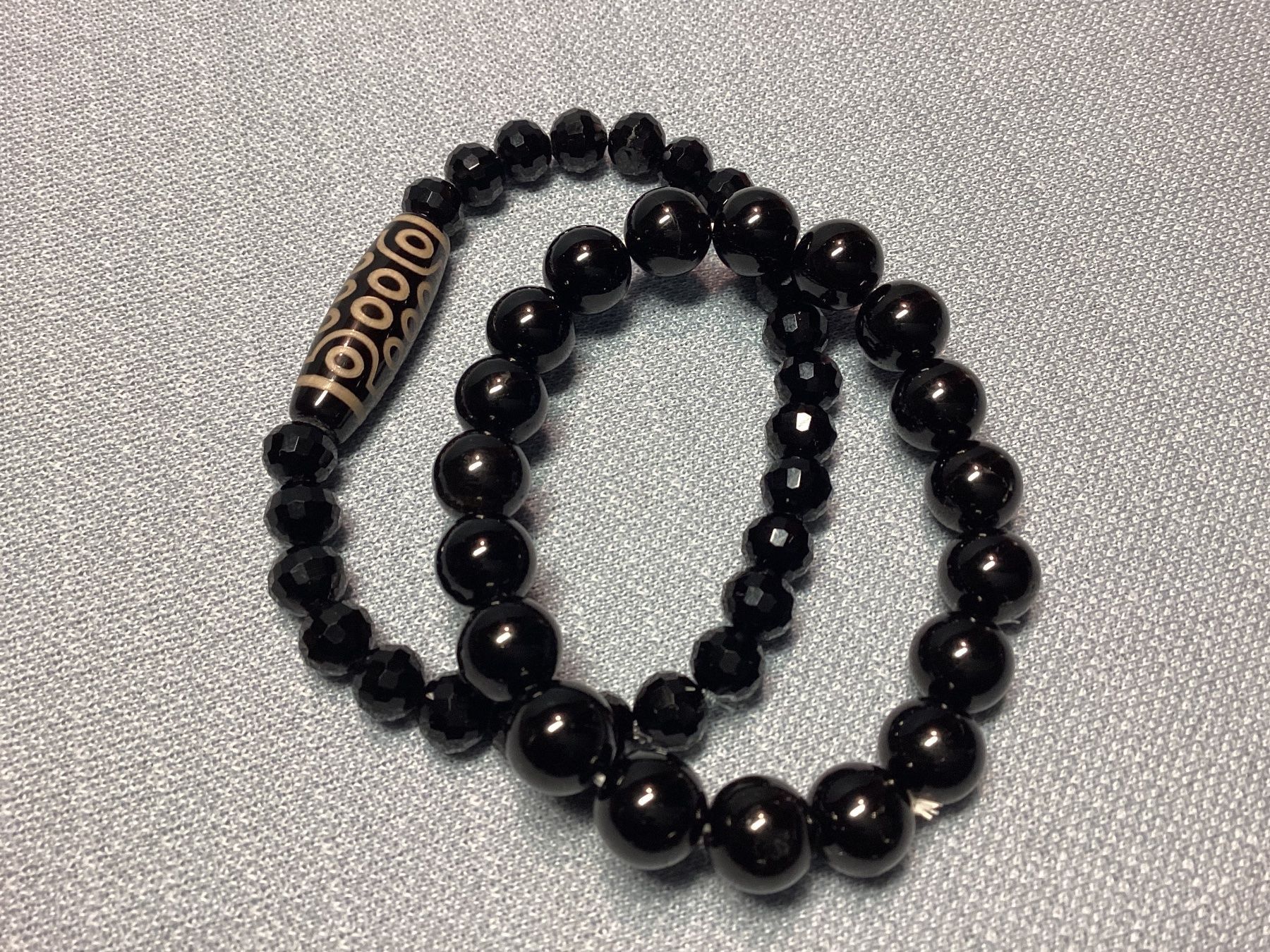 Bracciali & Braccialetti: Schwarzer Spinell - Diamantschliff - Schutzstein Armbänder – Nuovo e nell'imballaggio originale da Laax venduto da kri_95f5 3