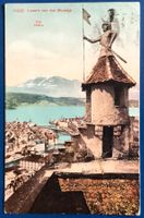 1929 Ansichtskarte Luzern von der Musseg nach Basel