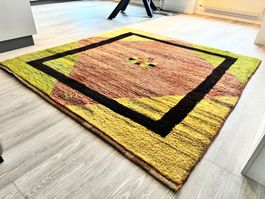 Handgeknüpfter Gabbeh-Teppich aus Persien (Iran) – 170×170cm