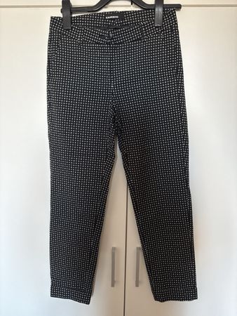 Cambio Hose, Gr. 36, schwarz-weiss gemustert