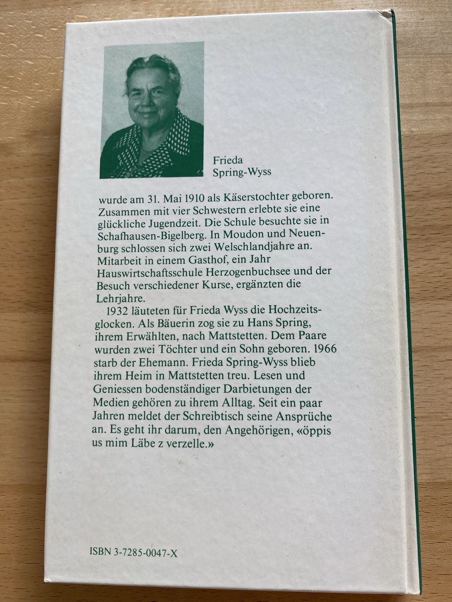 Bücher: Beielitroscht - Frieda Spring-Wyss, Mattstetten – Gebraucht aus Schwarzenburg von Michellu 1