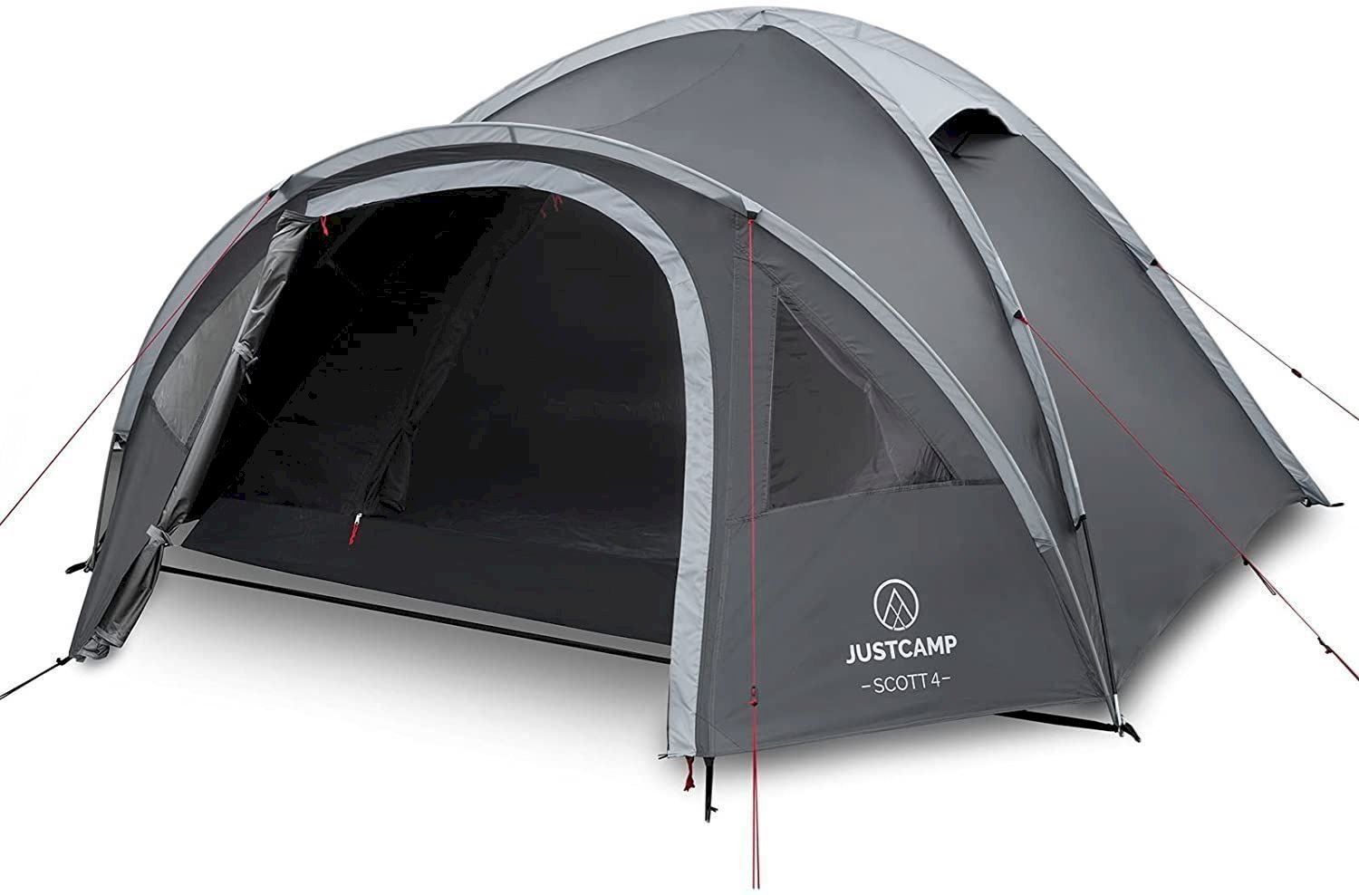 Zelte: Justcamp Scott 4 Campingzelt Dark – Neu und originalverpackt aus Bottighofen von zaap