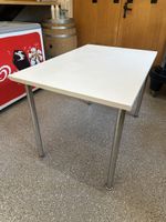 Tisch weiss Holzoptik Metallbeine B110 T73 H72cm