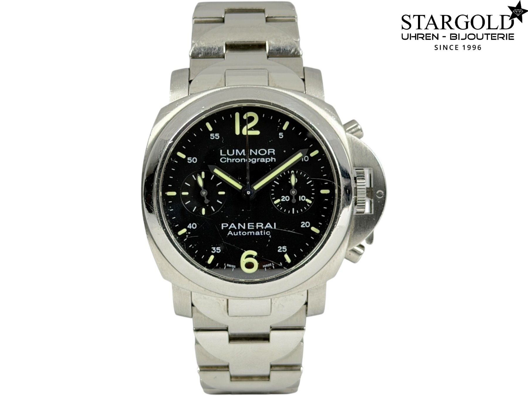 Panerai Orologi: Panerai Luminor Chronograph 40 - PAM00310 – Usato da Zürich venduto da Stargold-Uhren