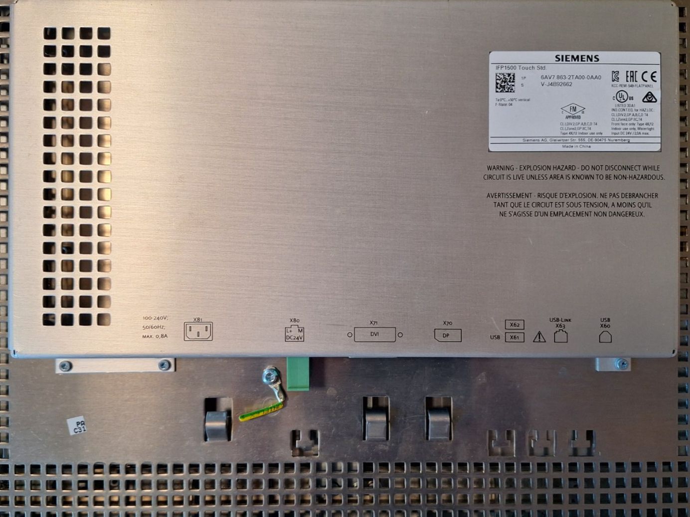 Ecrans: Siemens SIMATIC HMI IFP1500 Touch Panel  15" – D'occasion à Kirchdorf AG par beyjon 3