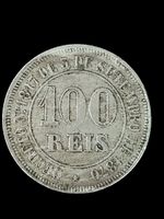 1885 – 100 Reis Brasilien Münze Imperio do Brazil