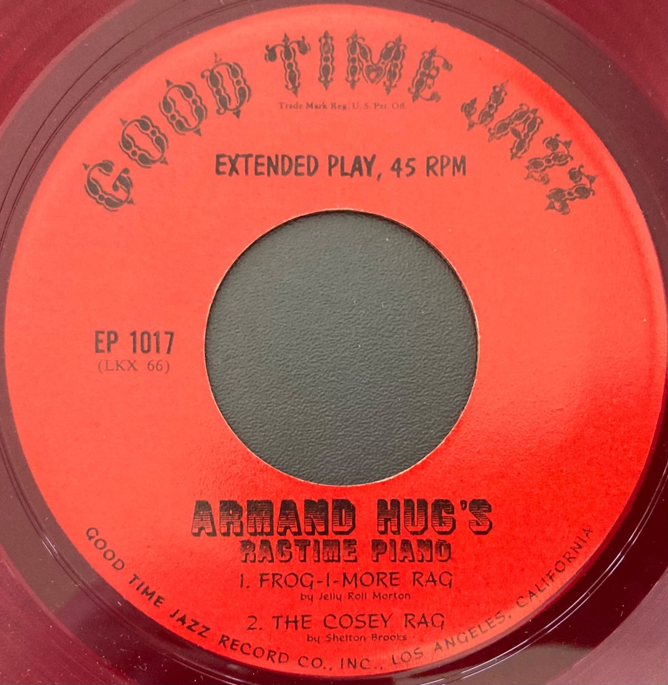Schallplatten: ARMAND HUG - ARMAN HUG'S RAGTIME PIANO – Gebraucht aus Poliez-Pittet von Newtown-Records 3