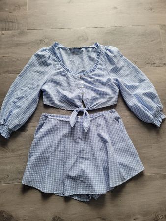 Zara Sommer Set blau/weiss kariert Gr.L