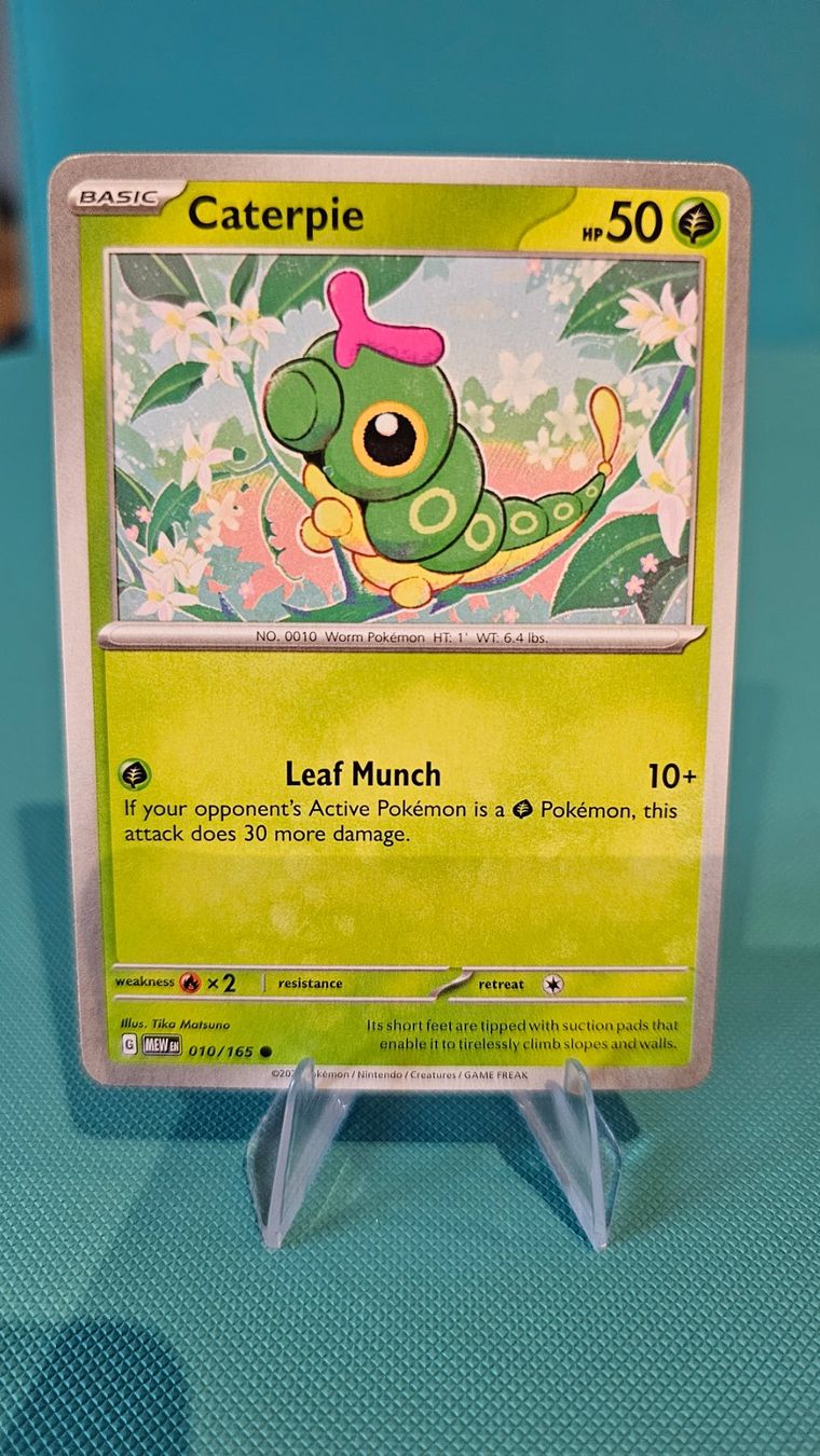 Pokémon Carte collezionabili: Caterpie MEW 010/165 EN – Usato da Rheineck venduto da Pinia03