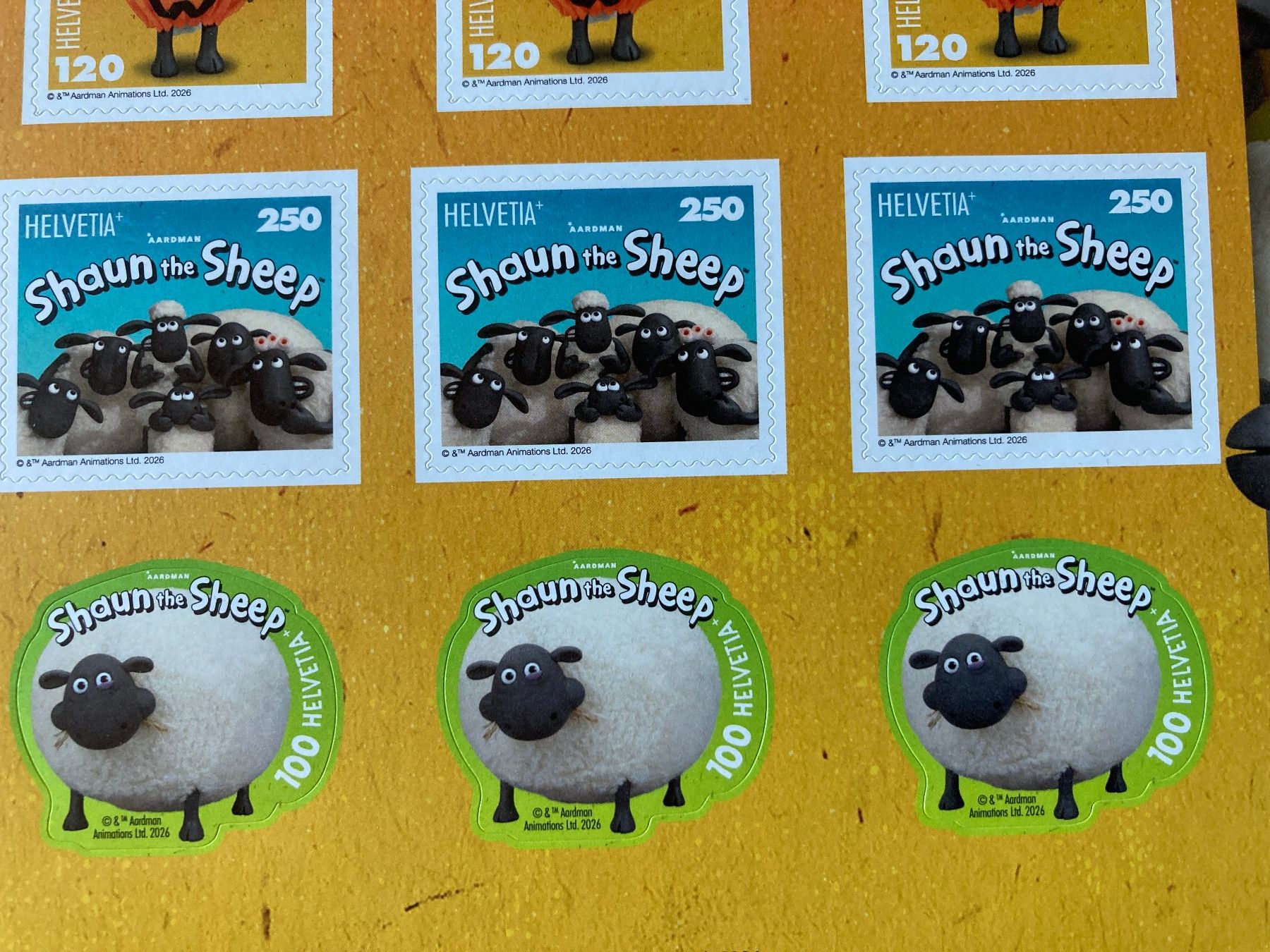 Tutti i francobolli: Spezialbogen Shaun the Sheep, postfrisch – Nuovo (secondo la descrizione) da Lütisburg venduto da wiesenpippau 2