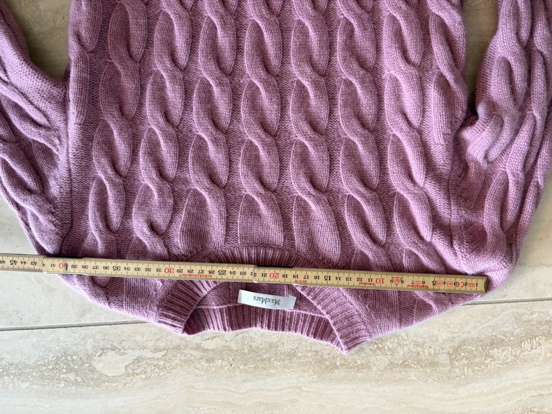 Max Mara Pullover & Sweatshirts: Max Mara Zopfstrick Pullover Mauve Kaschmir – Gebraucht aus Kreuzlingen von Jea_luxe 4