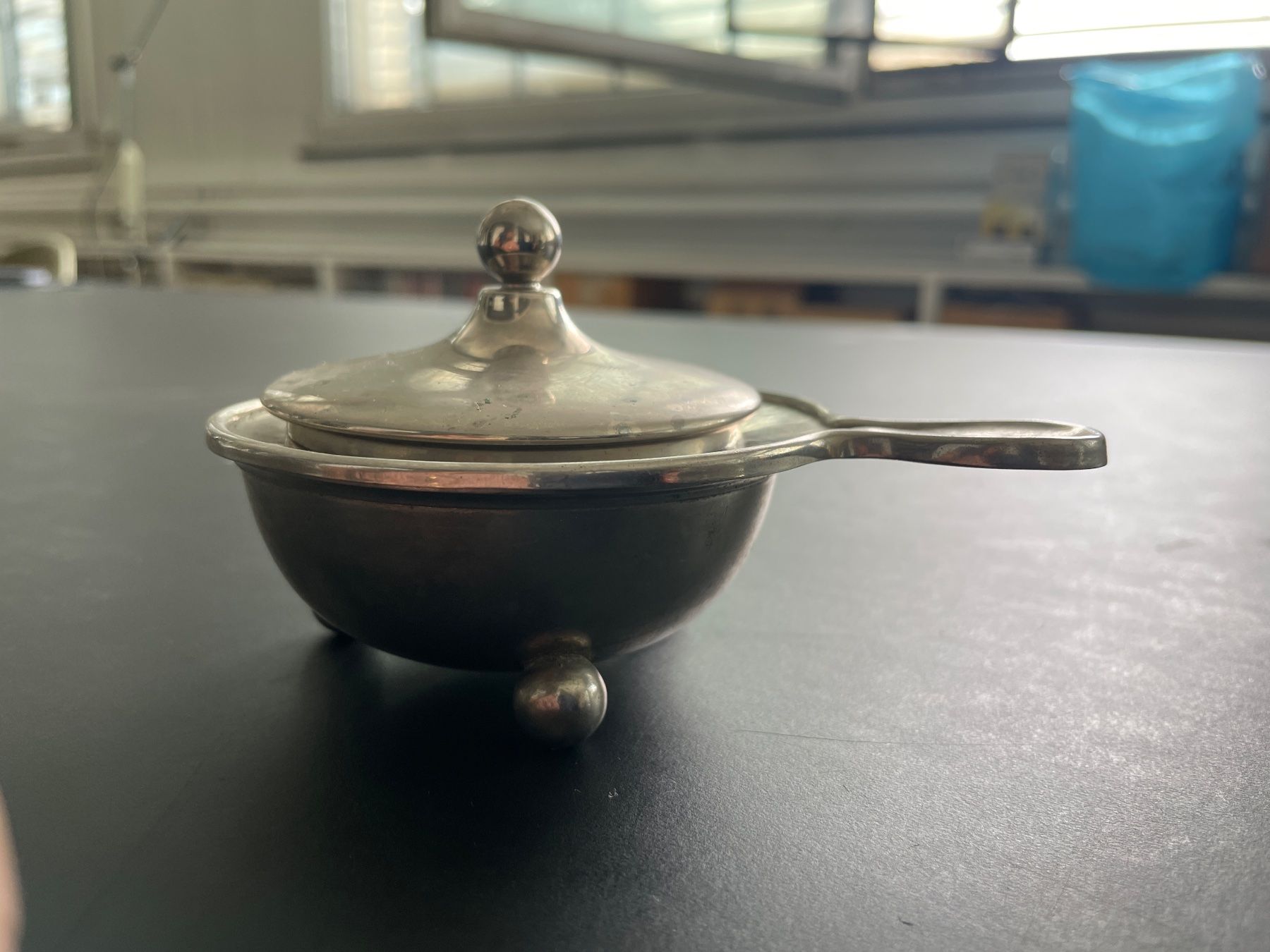 Küchengeräte: Teesieb mit Abtropfschale und Deckel – Gebraucht aus Zürich von Grandpas 1