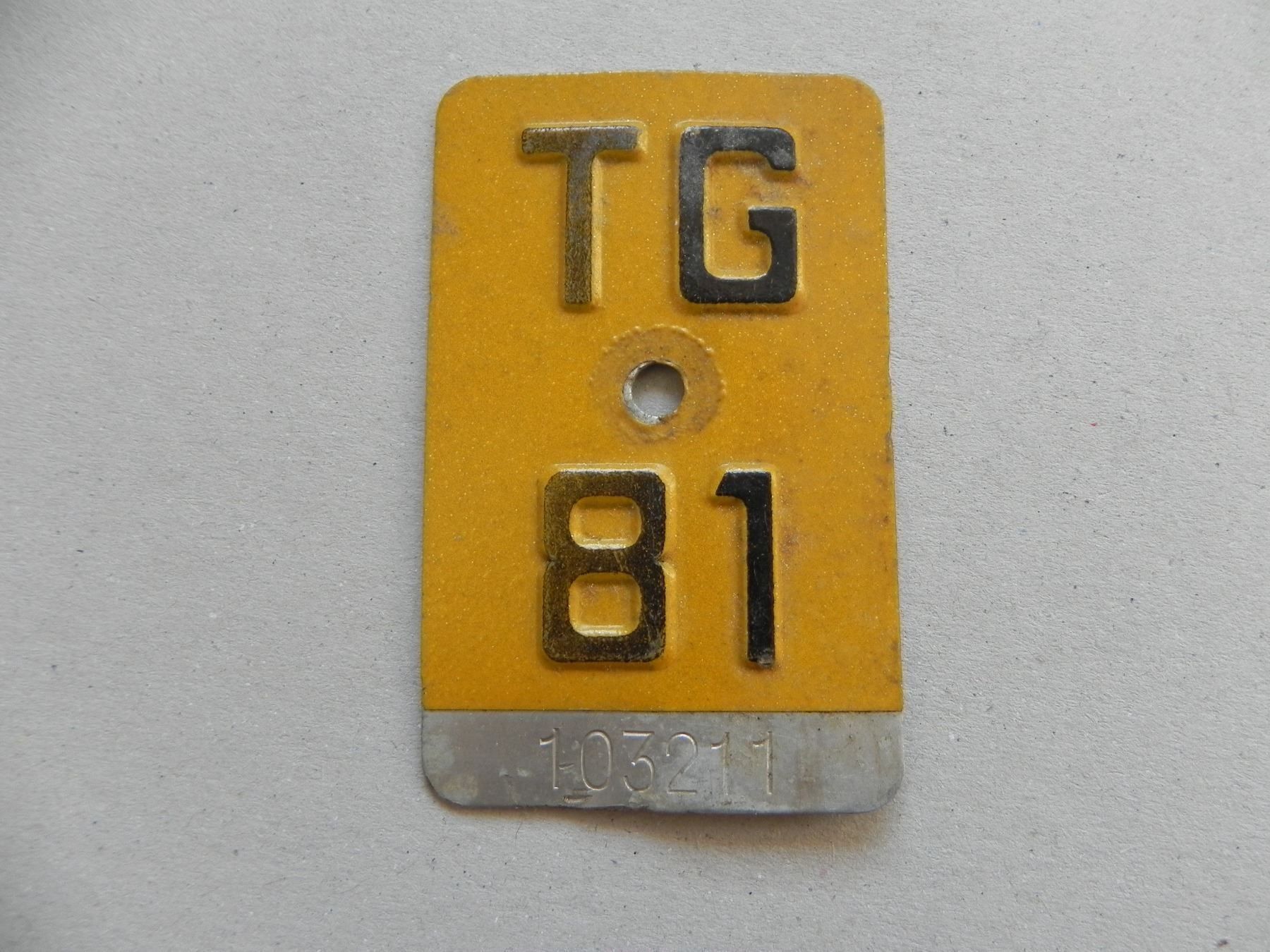 Puch Insegne: Mofanummer TG 81 Thurgau 1981 Töffli – Usato da Siebnen venduto da krimsie
