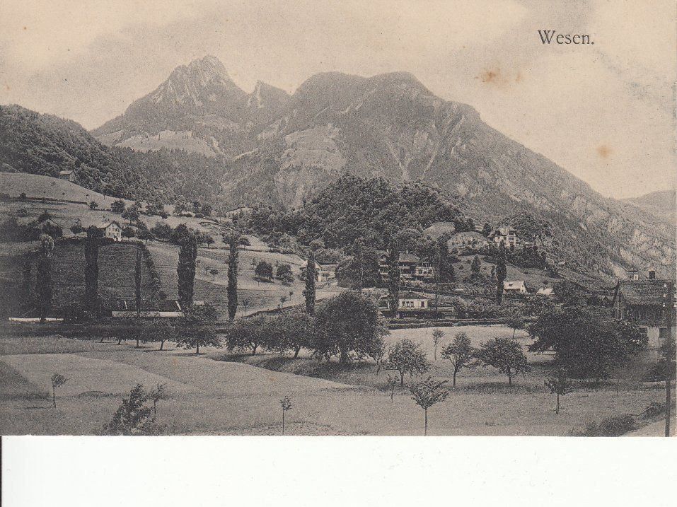 Cartoline postali: Wesen, um 1910 – Usato da Bürglen TG venduto da StampGraf