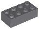 Lego Dark Bluish Gray Brick 2 x 4 19 Stück
