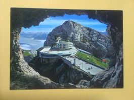Pilatus Kulm mit Bergbahn Flugaufnahme