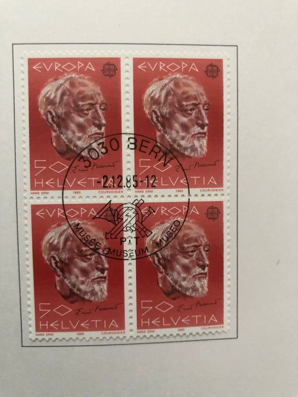 Tutti i francobolli: PTT Museum Stempel 2.12.85 Bern, 4er-Blocks – Nuovo (secondo la descrizione) da Landquart venduto da interesse63 2