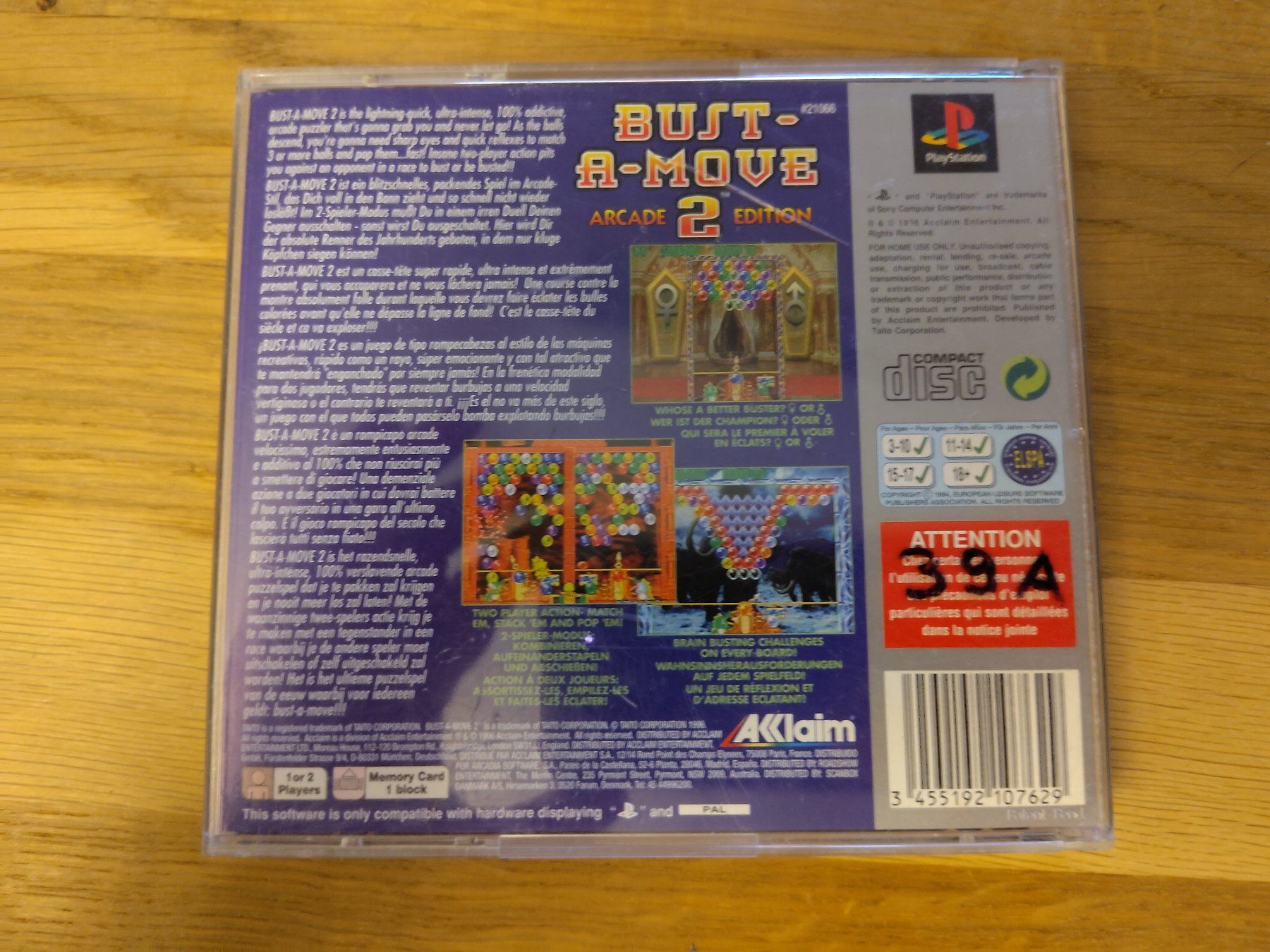 Sony Giochi: Bust-A-Move 2 Arcade Editon - Playstation 1 / PS1 – Usato da Kloten venduto da SuperRetroPixels 3