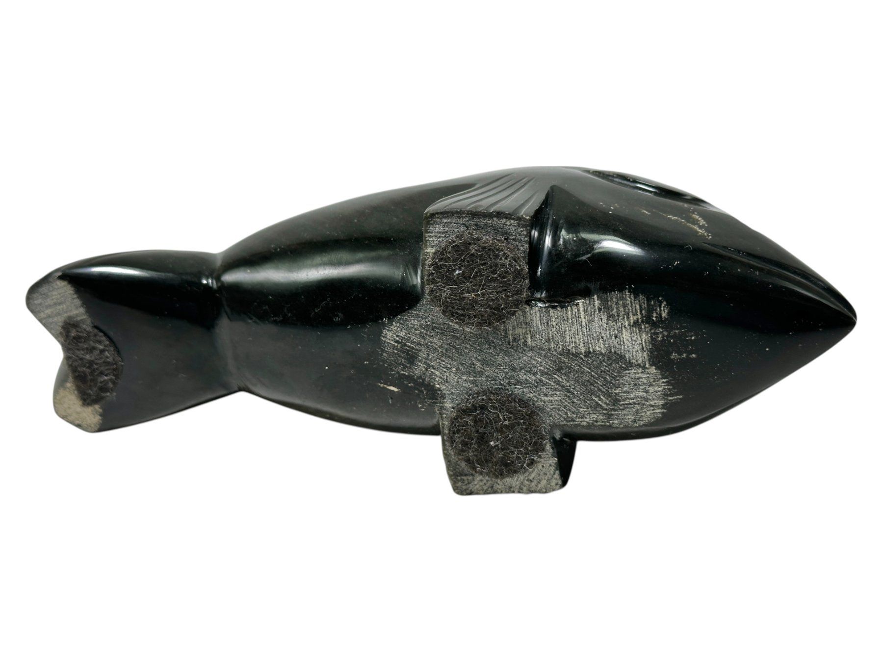 Sculture & Statue: Statuette Dauphin sculptée en Obsidienne Dorée – Usato da Morges venduto da vintix 2