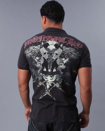 Monarchy Polo-Shirt Grösse M Design Dead Angels