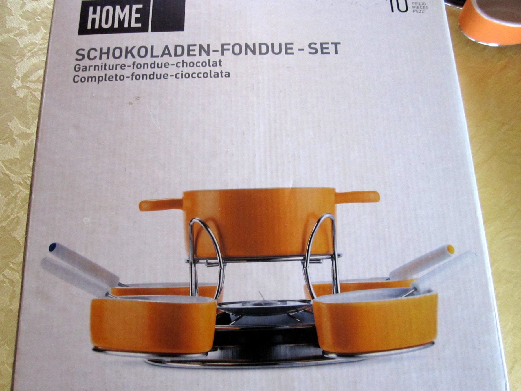 Set di piatti: Schokoladen-Fondue-Set – Usato da Binningen venduto da flugi30