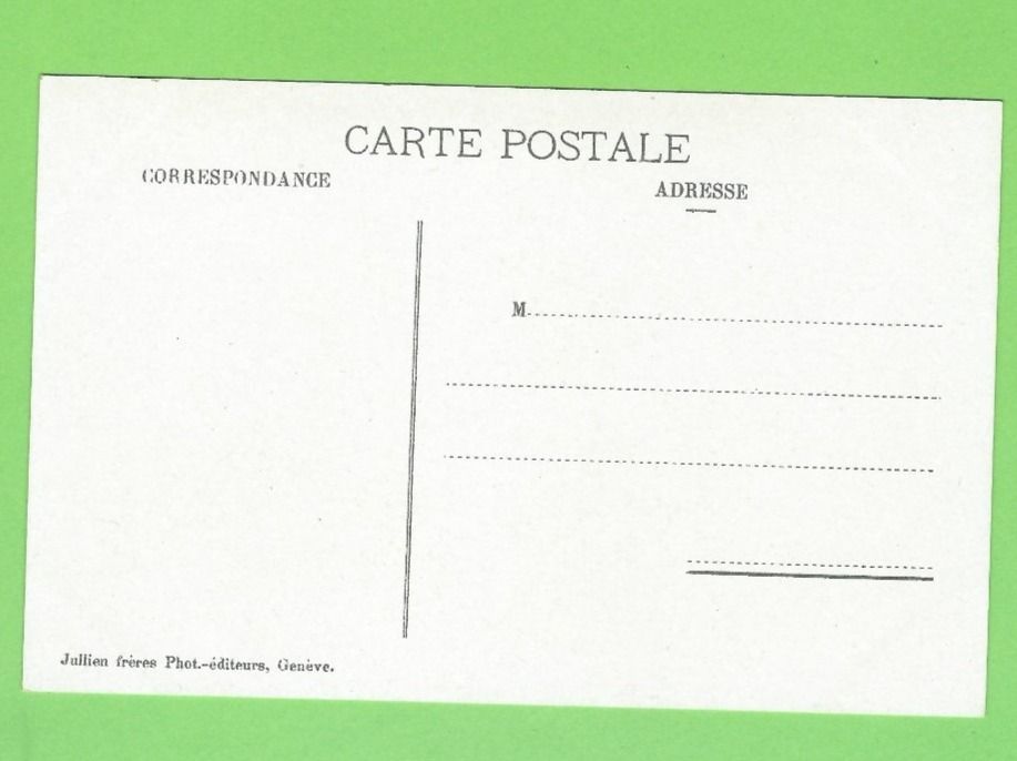 Ansichtskarten: Château de Nyon et le Mont-Blanc – Gebraucht aus Zürich von t24_de 1