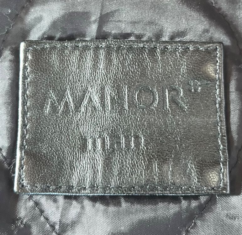 Manor Giacche: Lederjacke Manor Man - Größe EUR 52 / Schwarz – Usato da Grolley venduto da Biographh 5