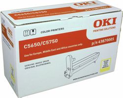 Original OKI C5650, Oki C5750 yellow Drum, 43870005