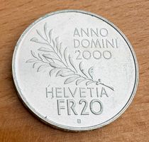 Pièce commémorative de 20 CHF en argent (Pax in Terra, 2000)