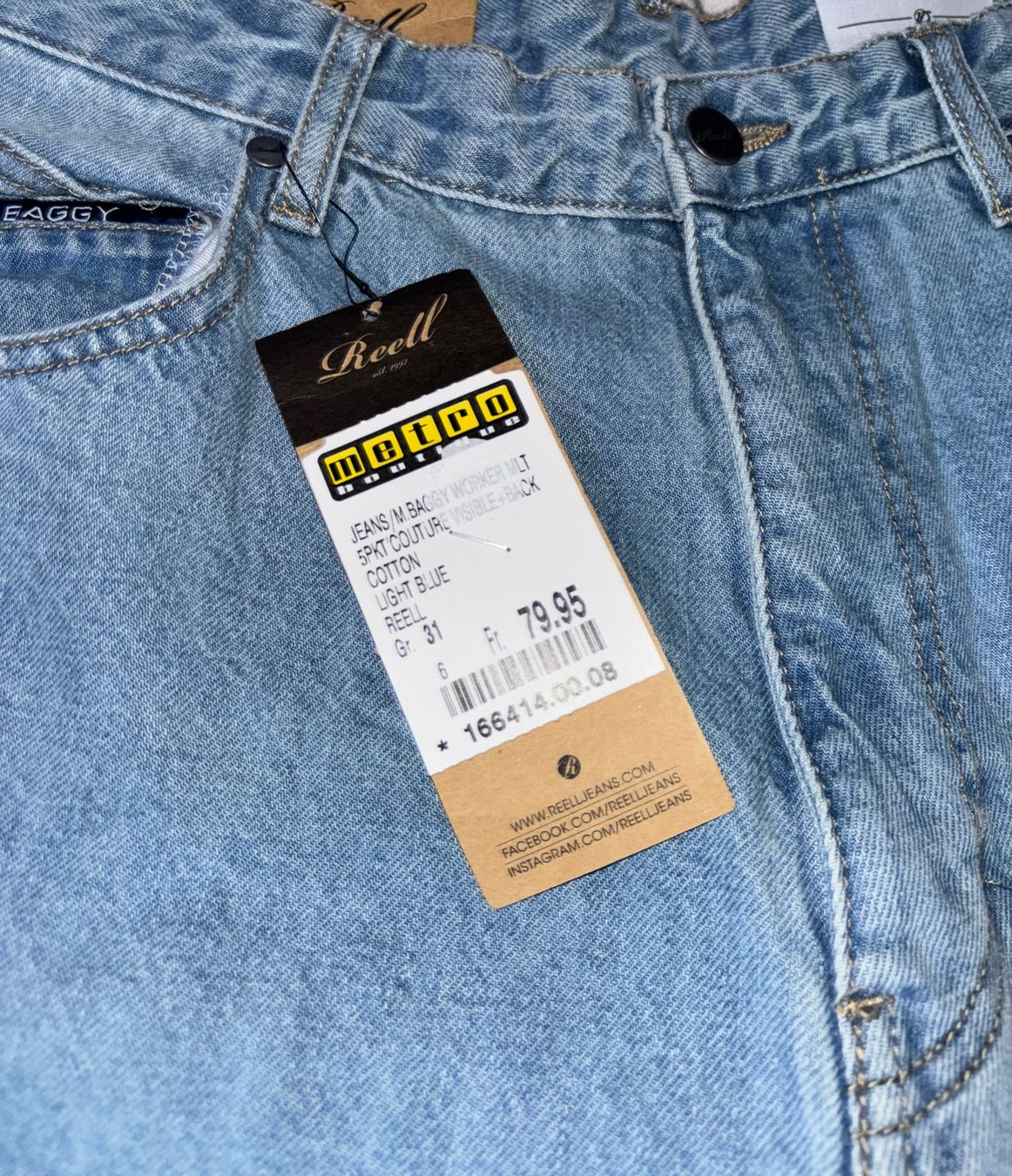 Jeans: JEANS CARPENTER "REELL" – Nuovo e nell'imballaggio originale da Bellinzona venduto da ARCAOS.ART