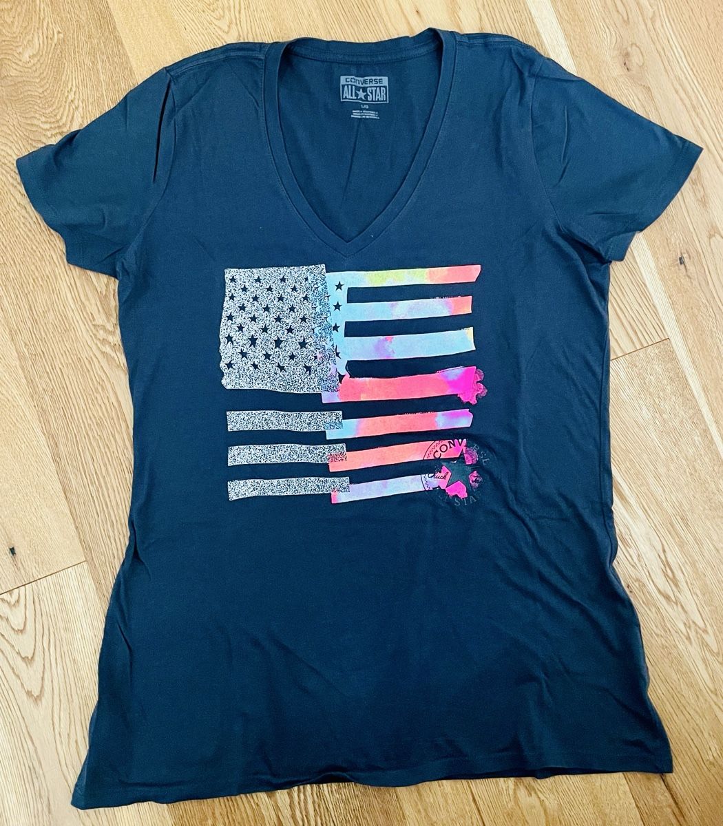 Converse T-shirt: Converse All Star Damenshirt - Grösse L – Nuovo (secondo la descrizione) da Stansstad venduto da alexandra171080