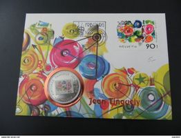 Münzbrief Äquatorial Guinea 1000 Francos 1995 - Tinguely
