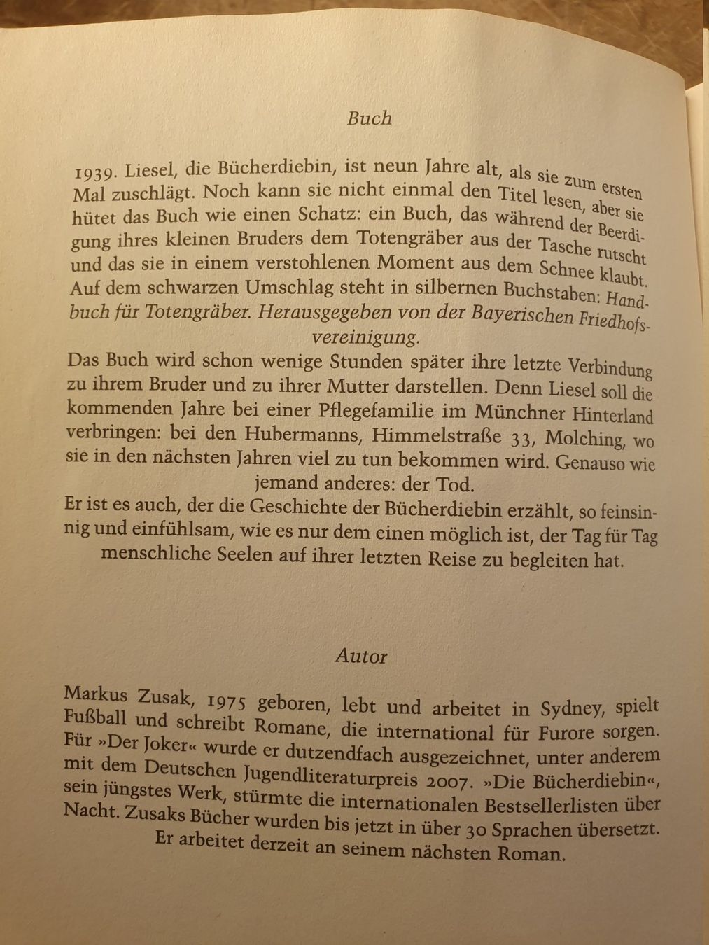 Libri: Die Bücherdiebin - Markus Zusak – Usato da Zürich venduto da loosebone 3