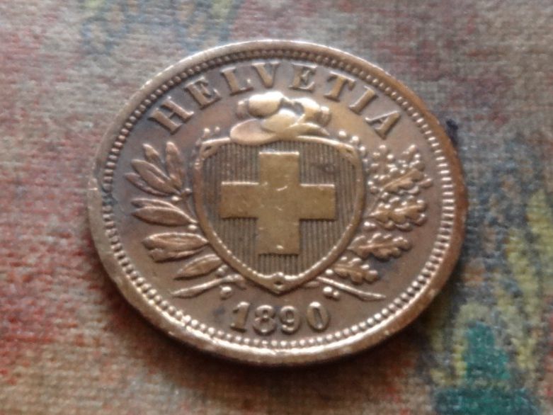 Tutti le monete: 2 Rp. 1890 – Usato da Romanel-sur-Lausanne venduto da Swift13