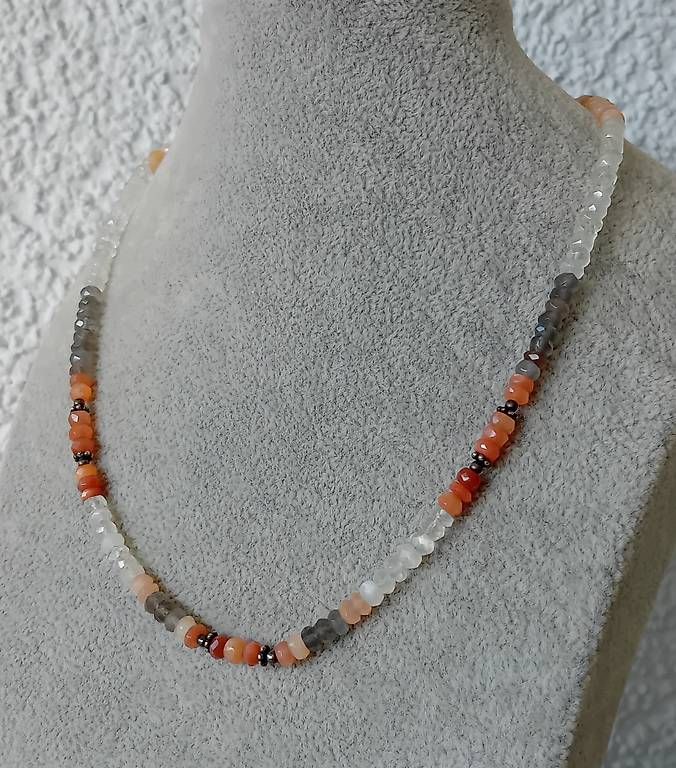 Catenine: Collier mit Mondstein und Silber – Usato da Stans venduto da wer_fd5f