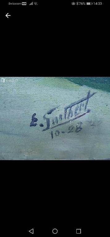 Dipinti: Toile les dents du midi de 1928. – Usato da St. Maurice venduto da Benoit12 1