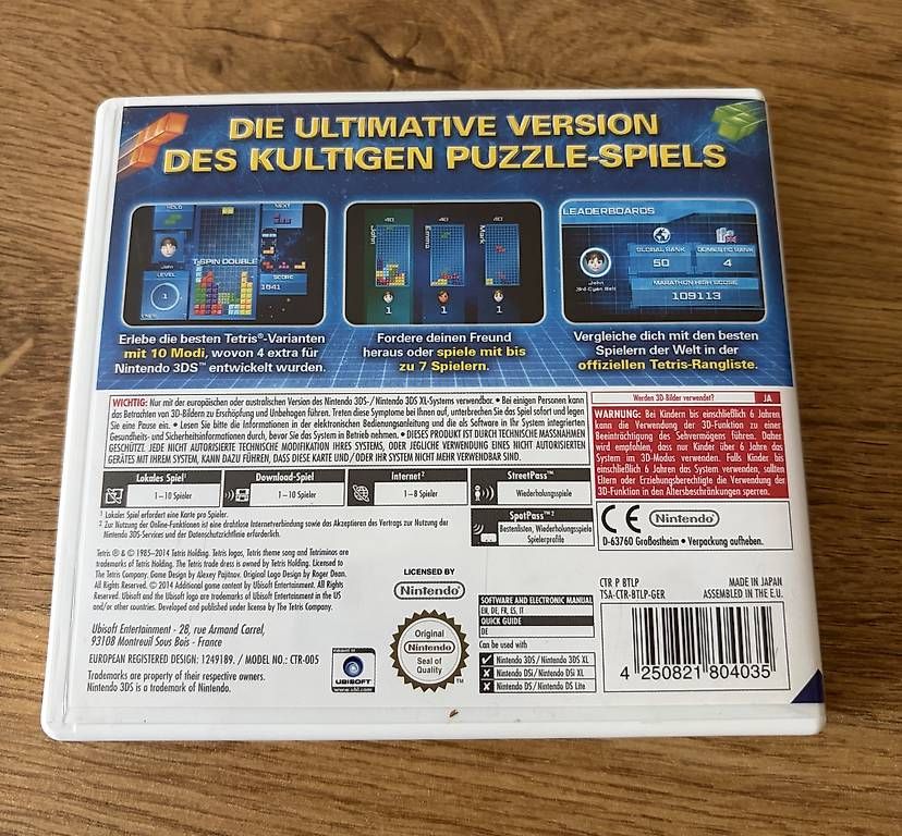 Nintendo Giochi: 3DS Tetris – Usato da Glattpark(Opfikon) venduto da Beubeu44 2