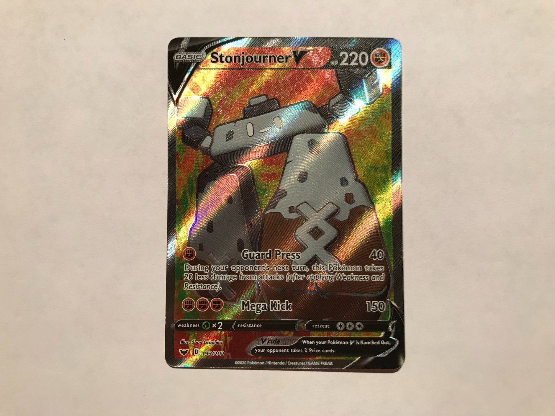 Pokémon Carte collezionabili: Stonjourner V FA – Nuovo (secondo la descrizione) da Hagendorn venduto da Pokecollectorch 1