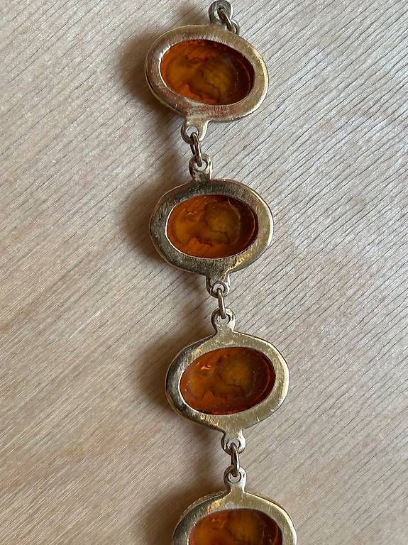 Bracelets: Armband silber vergoldet Glasgemme – D'occasion à Luzern par lou4444