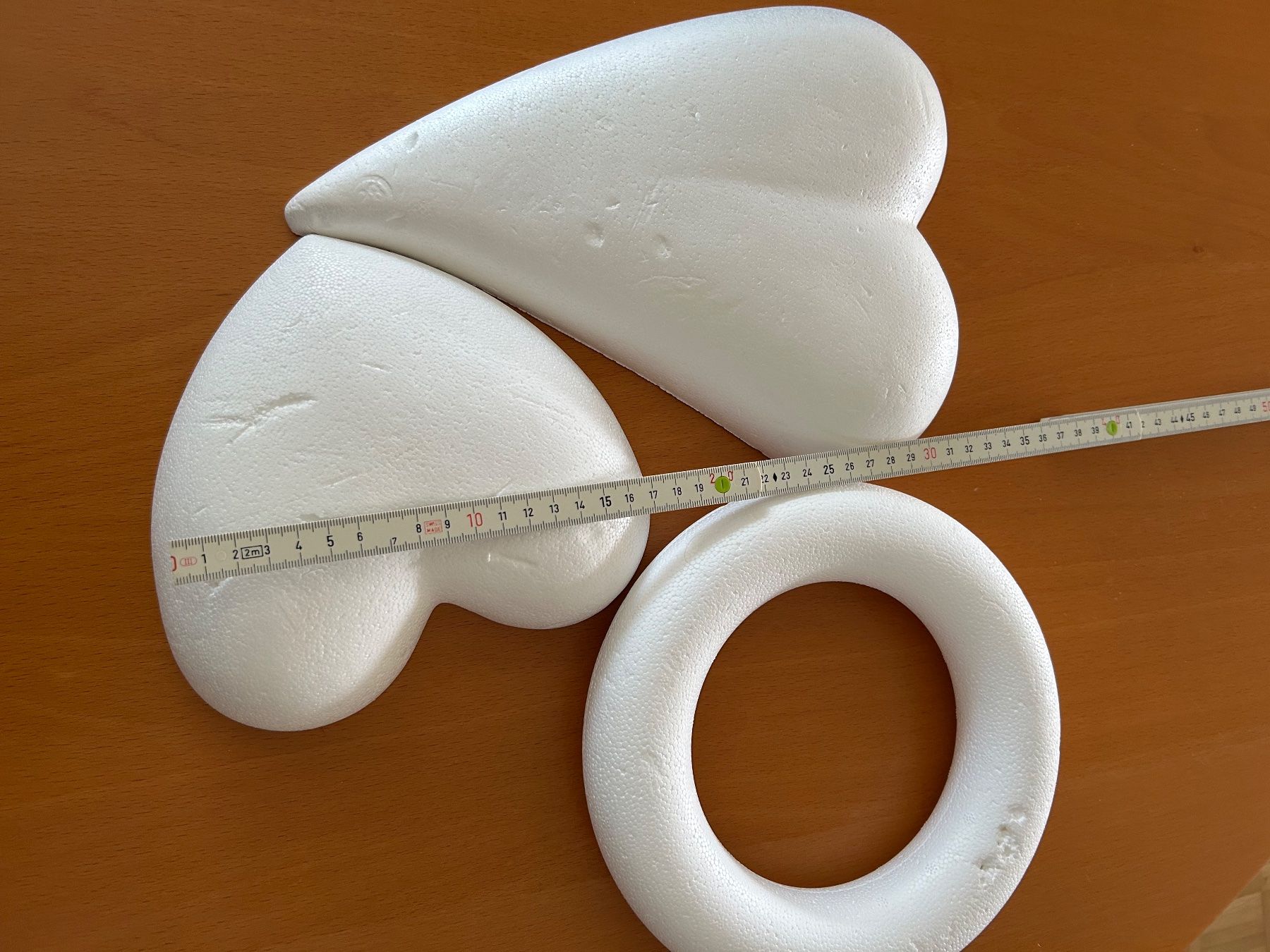 Kit bricolage: 2 Herzen  1 Ring  Styropor   zum Basteln – Usato da Olten venduto da Pablo7 1