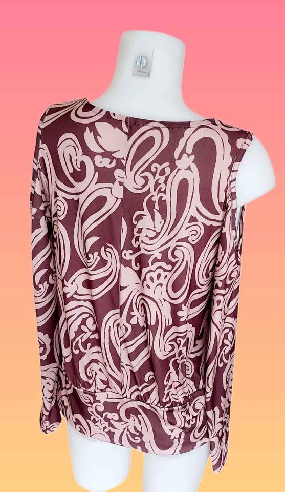 T-shirt: Schulterfreies Paisley-Shirt – Nuovo e nell'imballaggio originale da Aarburg venduto da Hystoria 2