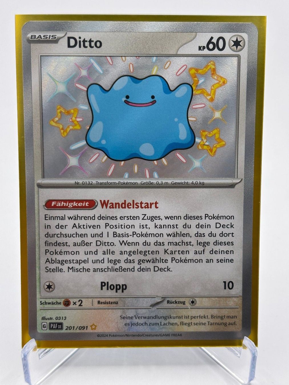 Pokémon Carte collezionabili: Paldeas Schicksale - Ditto  (PAF 201) - DE – Nuovo (secondo la descrizione) da Allschwil venduto da Bullach