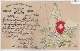 Gruss vom Schützenfest - Albisgütli Zürich - Präge-Litho