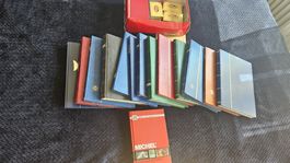 Briefmarken-Sammlung, viele Länder, hauptsächlich Deutsch.