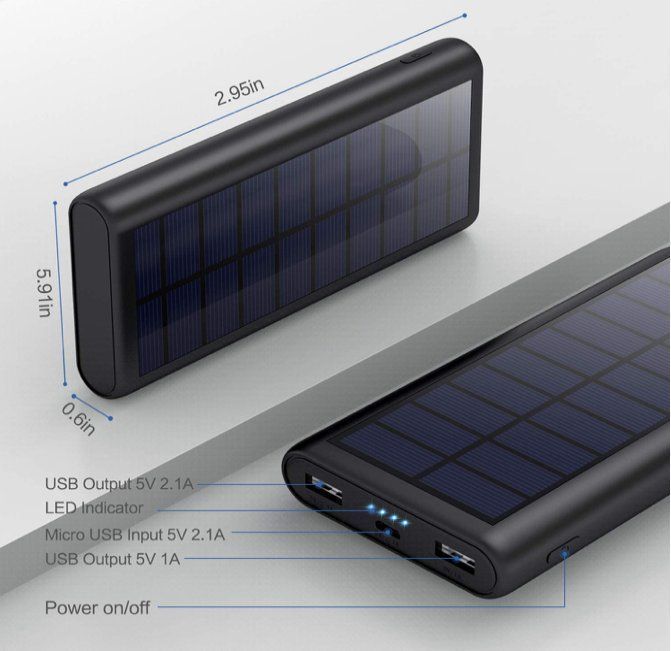 Dispositivi a energia solare: Powerbank 26800mAh, Solarladegerät – Nuovo e nell'imballaggio originale da Bülach venduto da StoreInShop.com 5