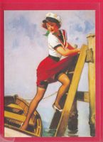 PIN UP GIRL, GIL ELVGREN, BOOT- EINSTIEG