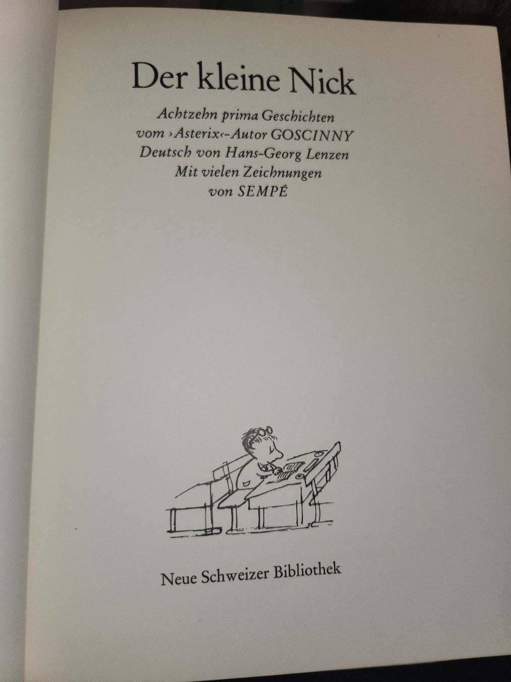 Libri: Sempé/Goscinny: Der kleine Nick – Usato da Dietikon venduto da Buchantiqdietikon 1