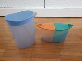 Tupperware Set, Krug & 2 Behälter mit Deckel
